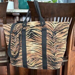 Tiger Print Tote Bag